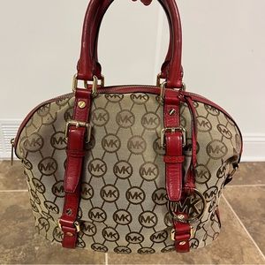 Michael Kors Handbag with Shoulder Strap (in red)